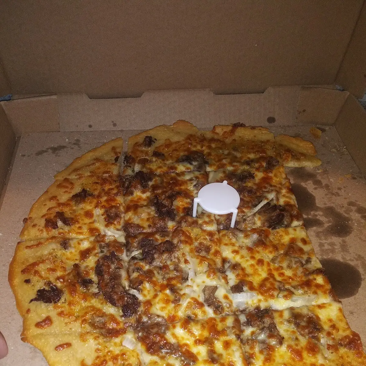 Steak and Cheese Pizza