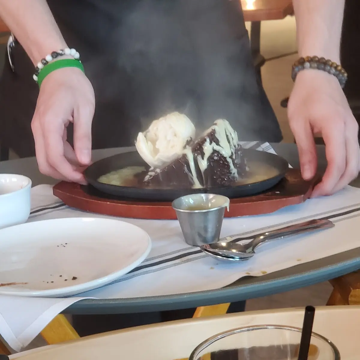 Chocolate Cake with Vanilla Ice Cream