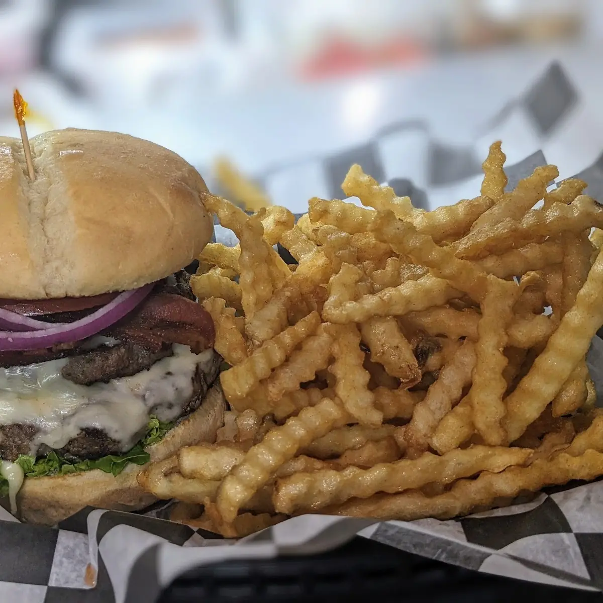 Double Wally Burger with Fries
