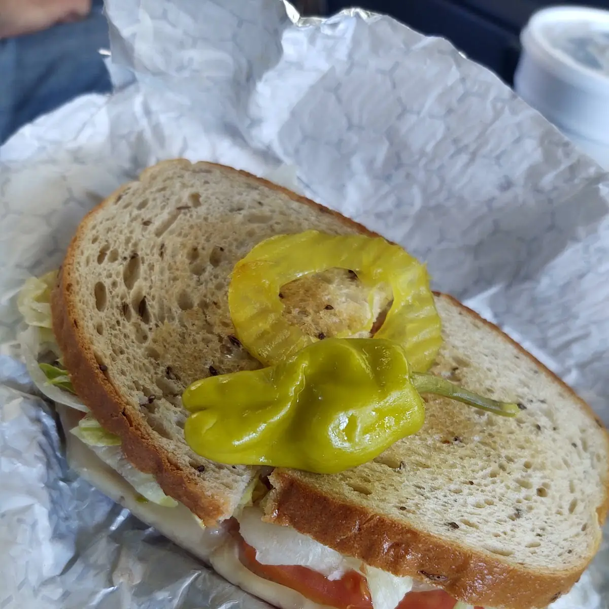 Ham and Cheese on Rye