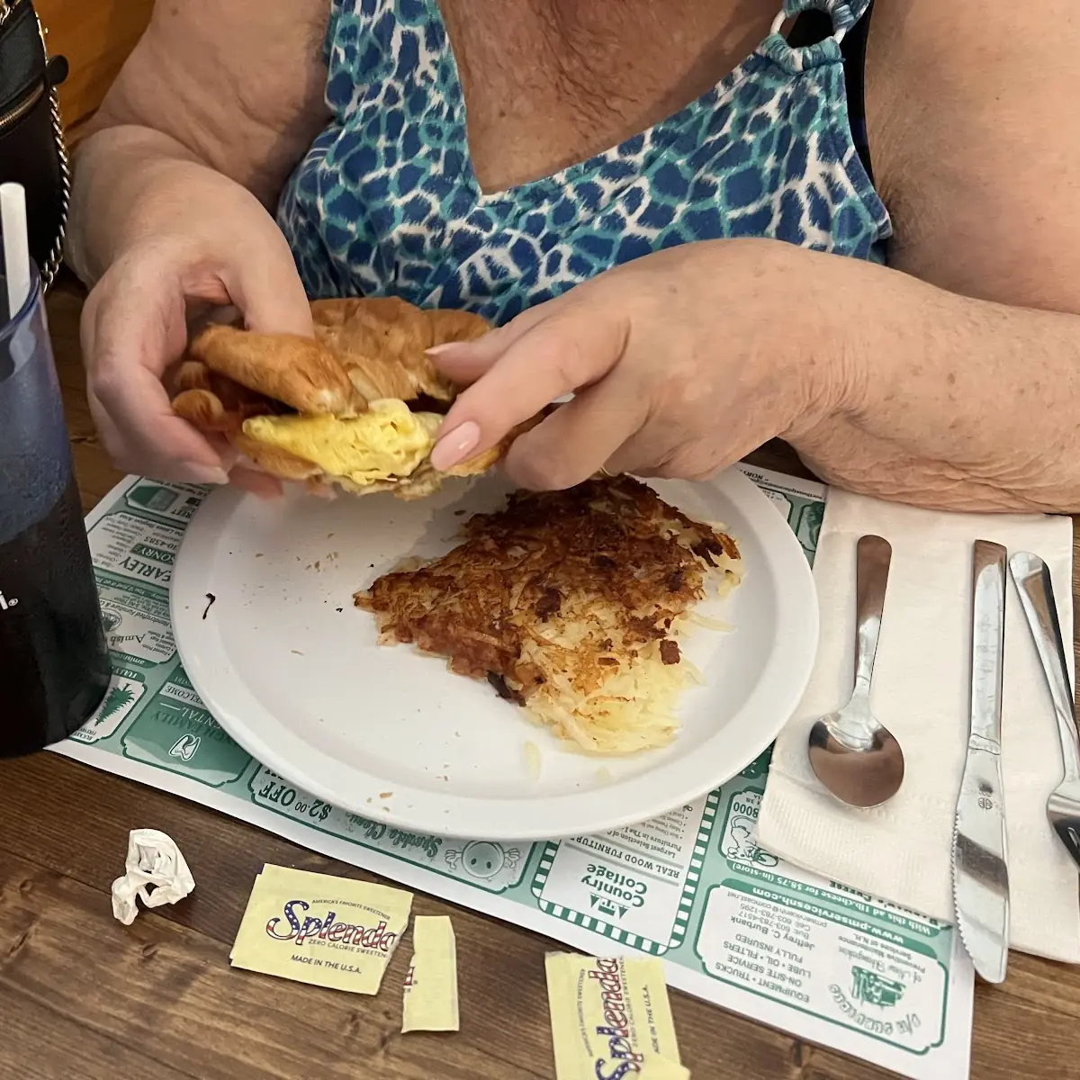 Egg and Cheese Sandwich on a Croissant