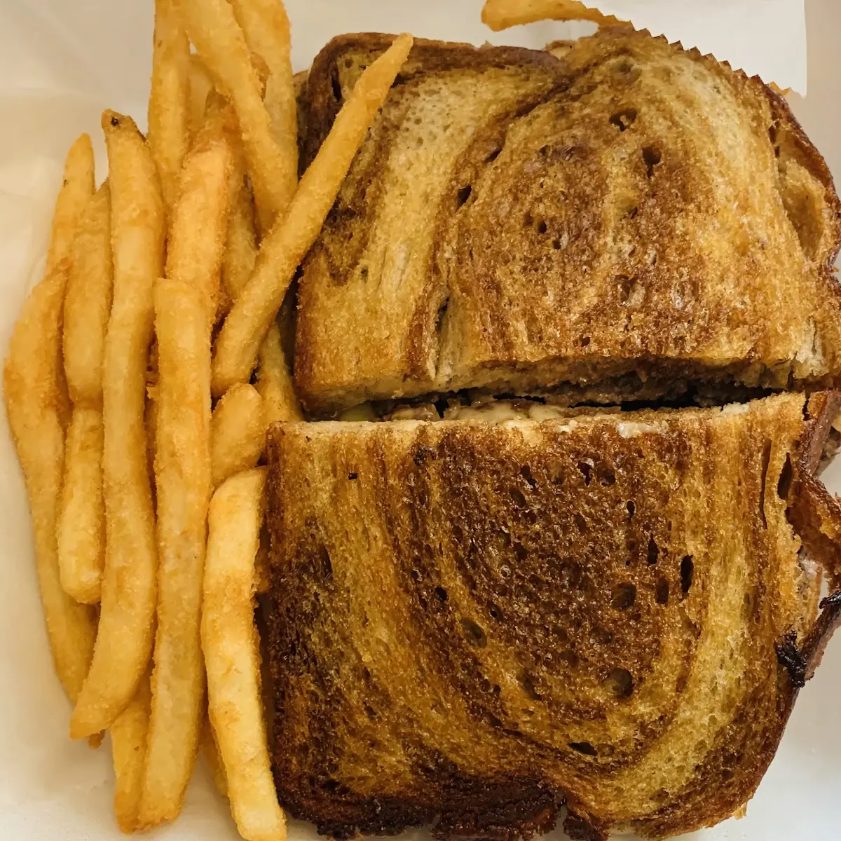 Patty Melt with Fries