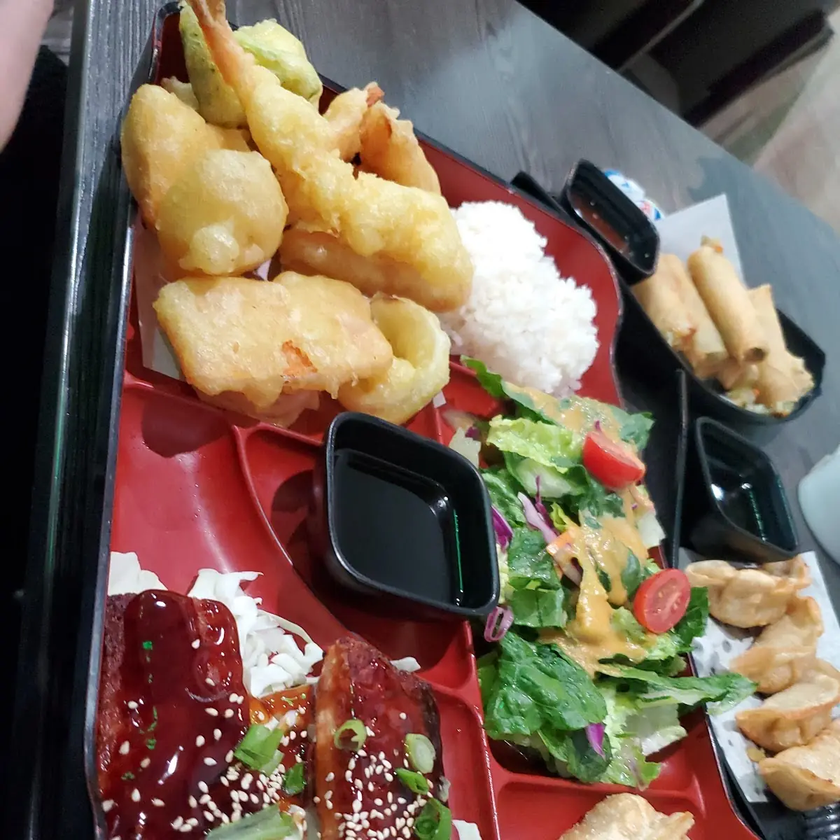 Spicy Pork& Assorted Tempura