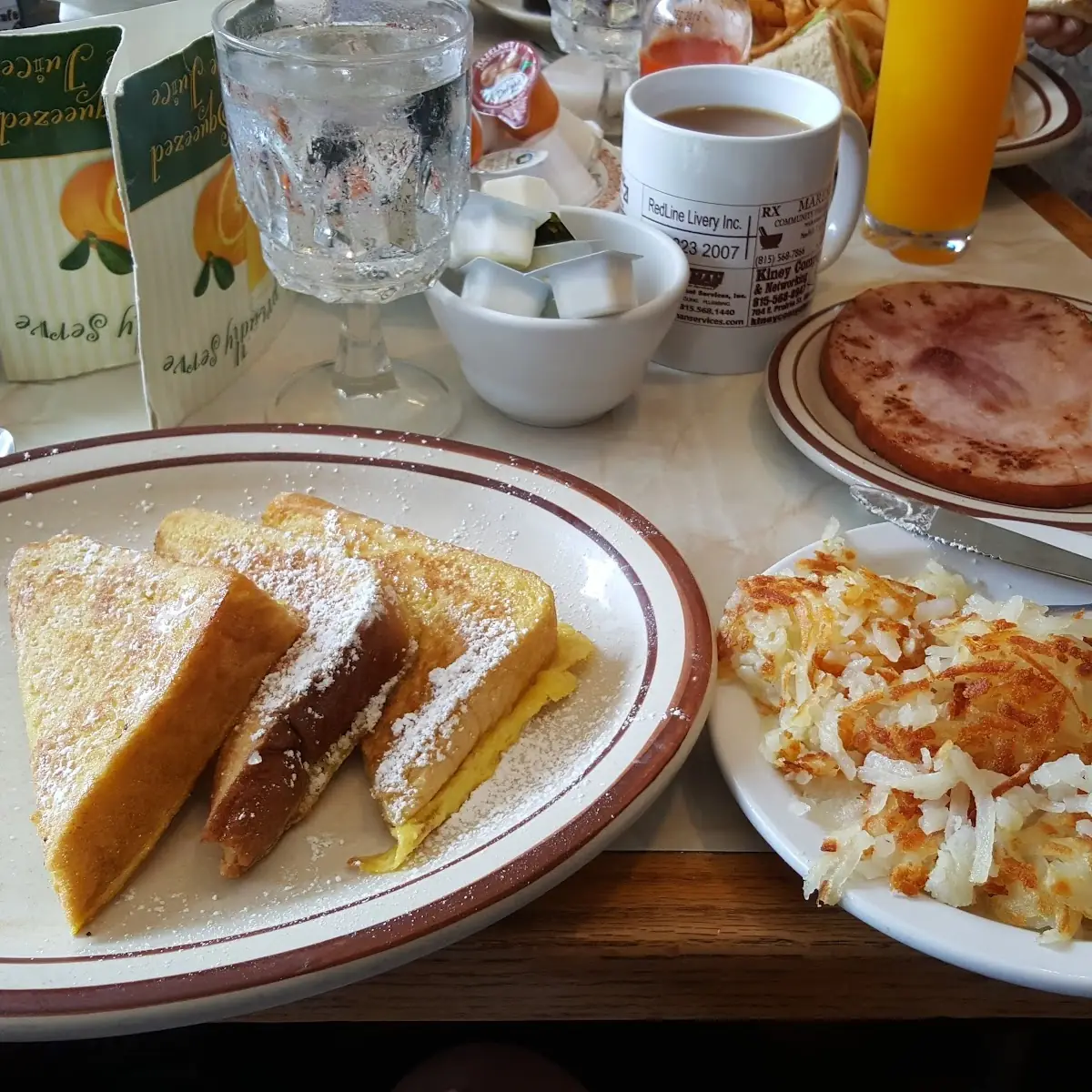 French Toast Hash Brown Potatoes Ham