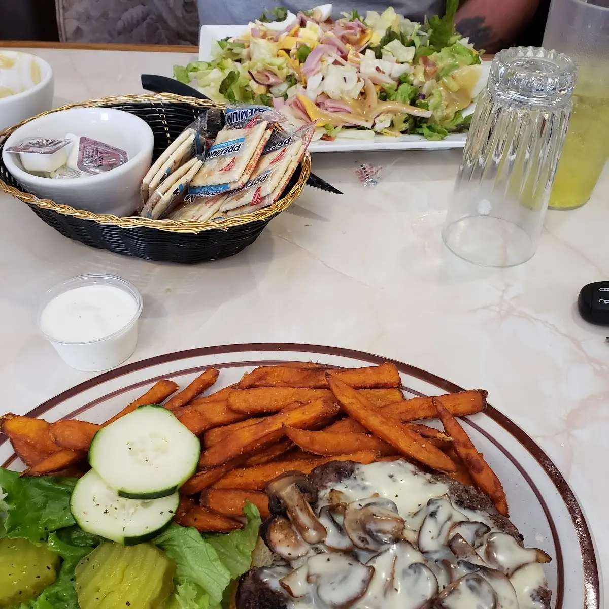 Mushroom and Swiss Burger