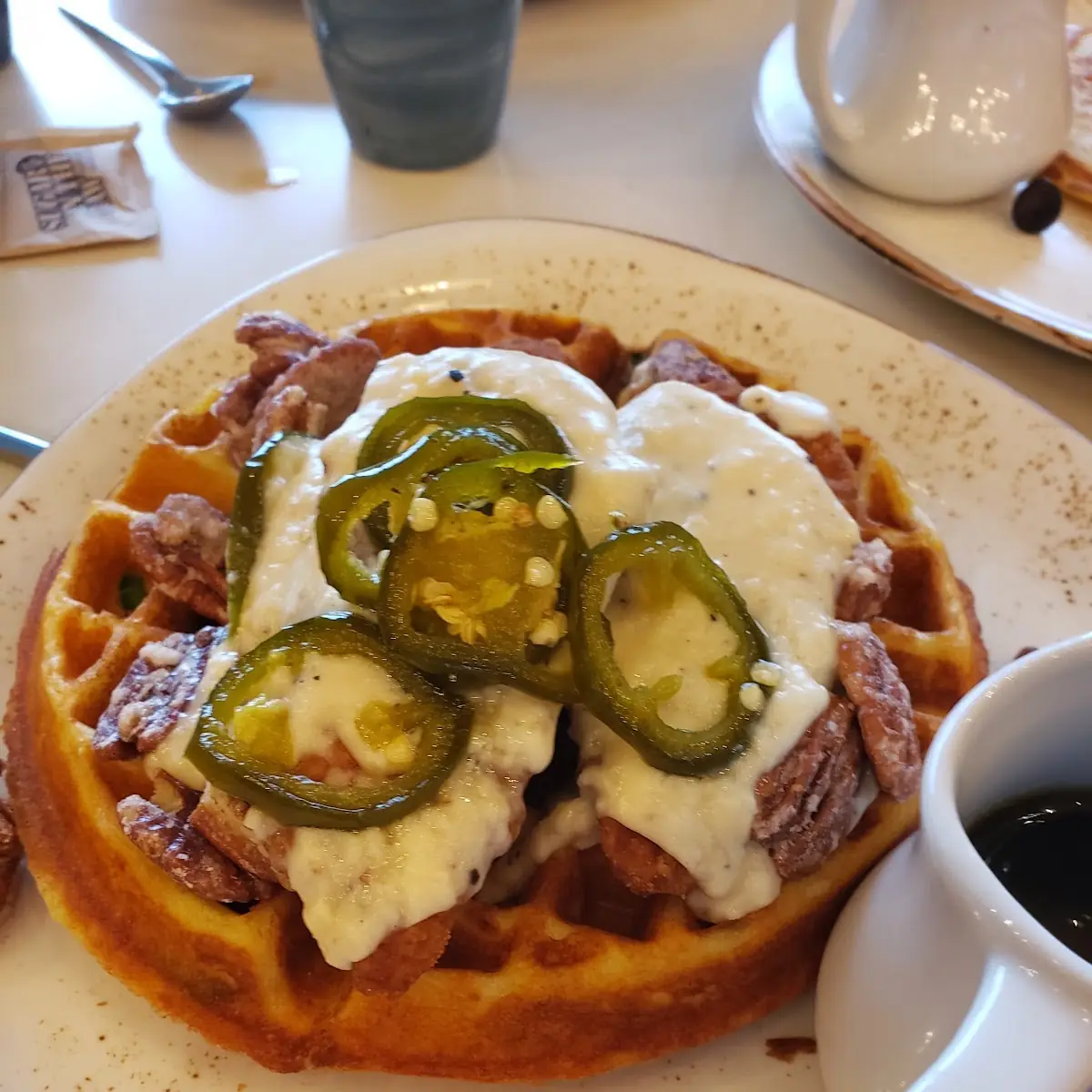 Jalapeno Chicken and Waffles