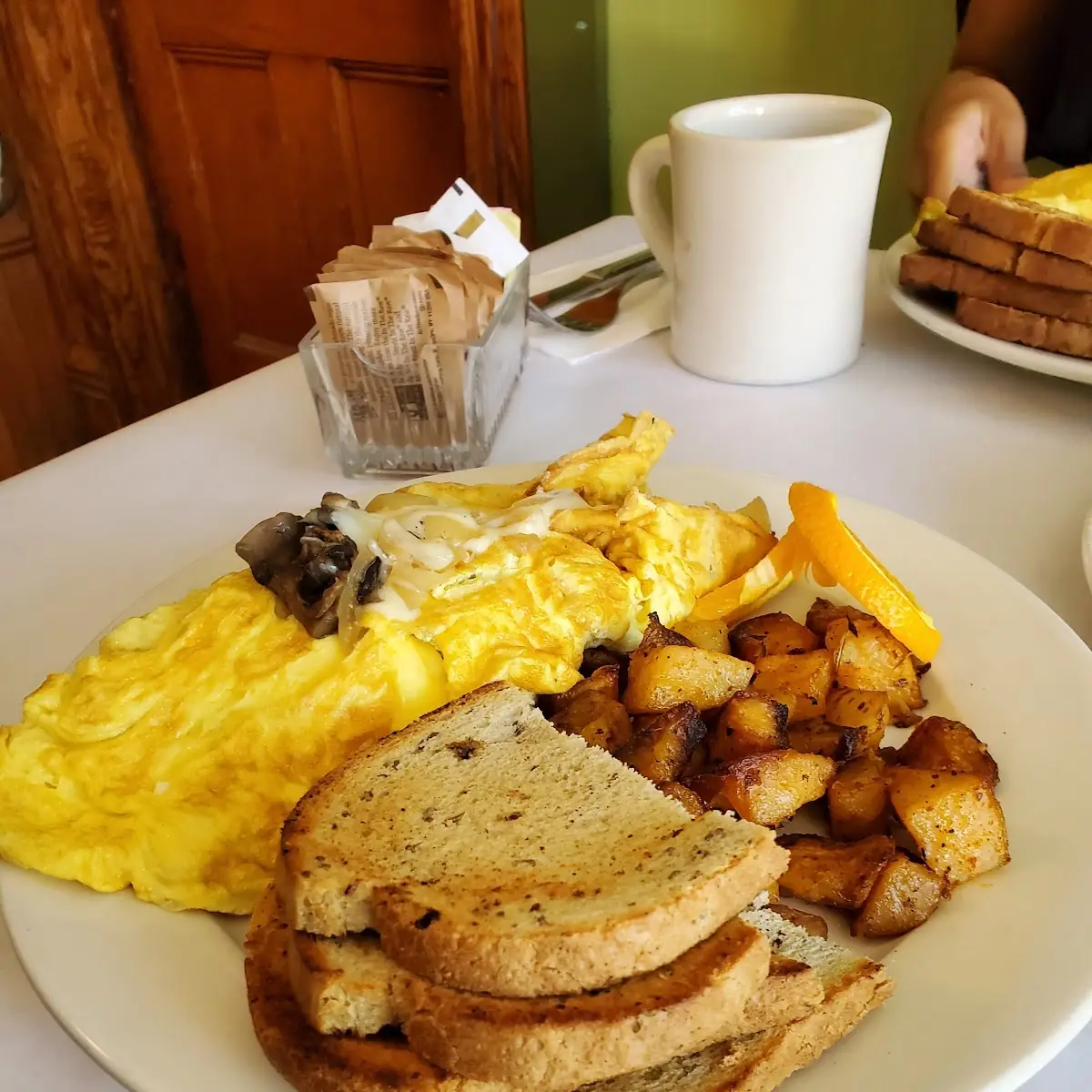 Mushroom and Cheese Omelette