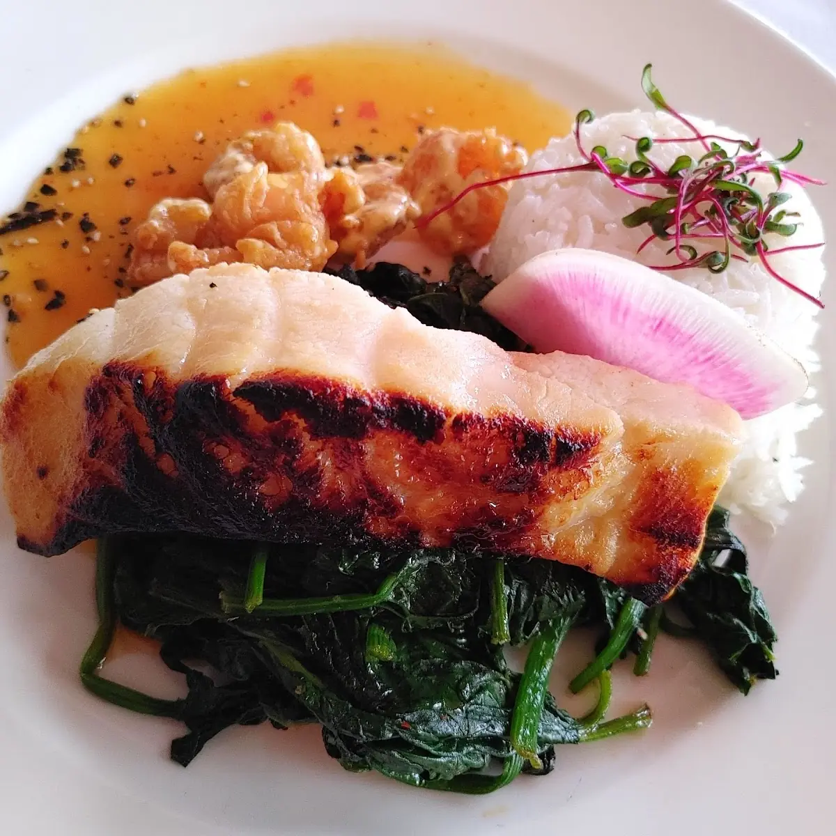 Miso Glazed Sea Bass