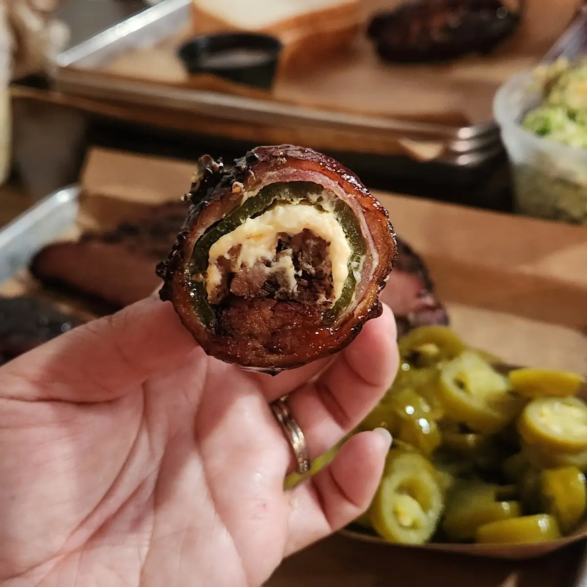 Brisket Stuffed Jalapenos