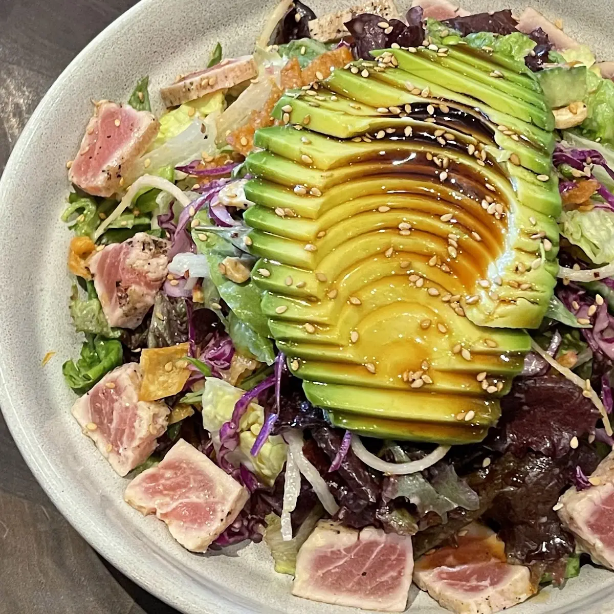 Seared Tuna Chop Salad