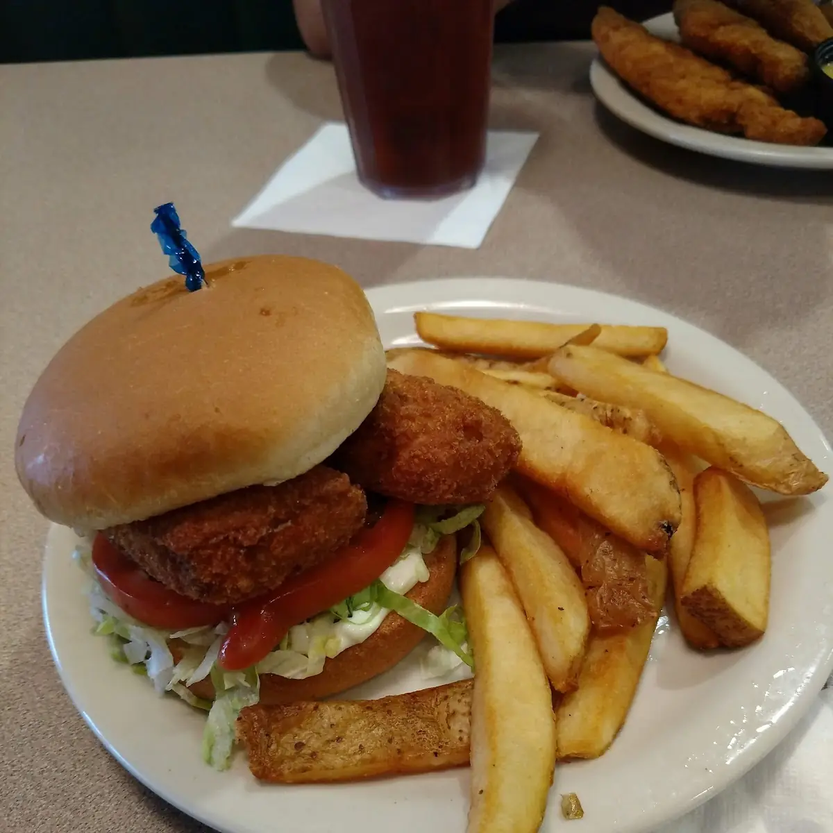Fish Sandwich with Fries