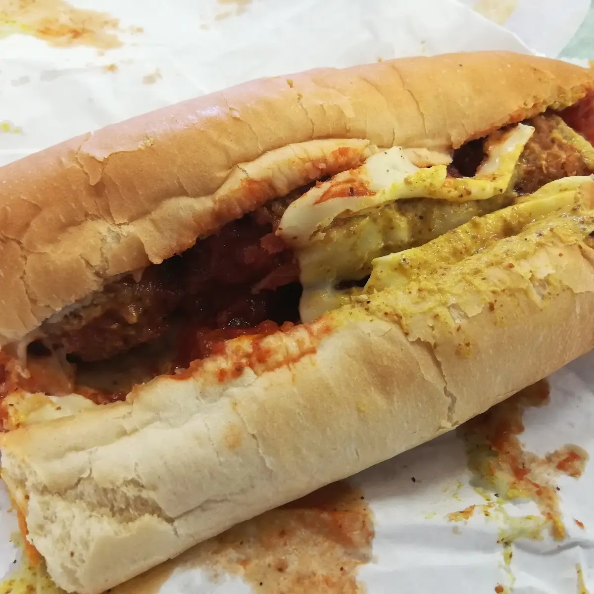 Meatball Marinara with American Cheese
