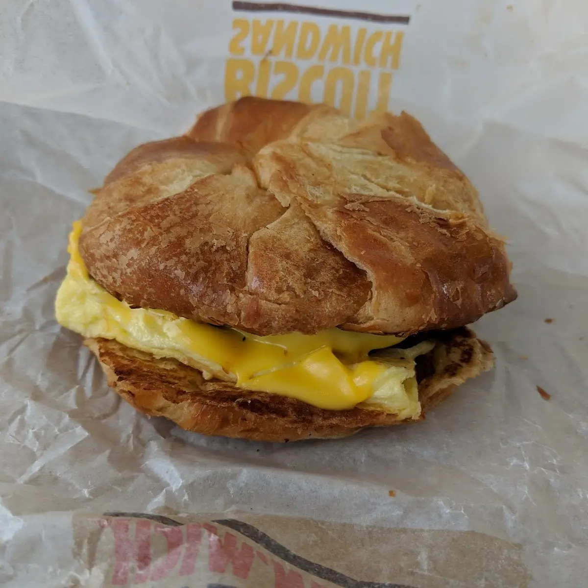 Sausage Egg and Cheese Croissant