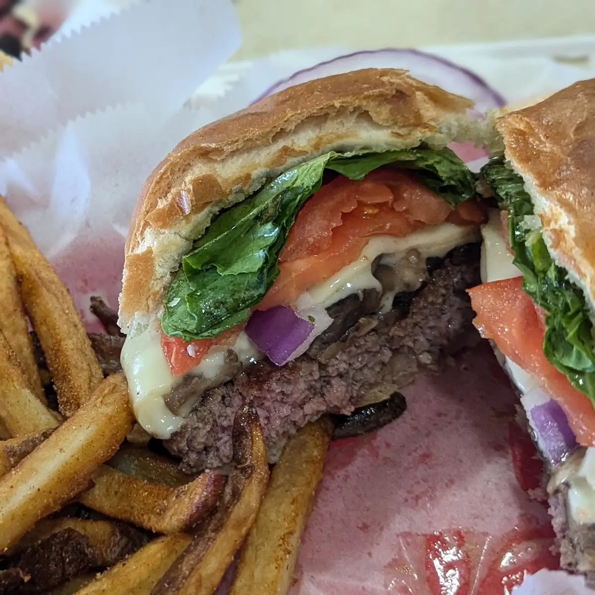 Burger and Fries
