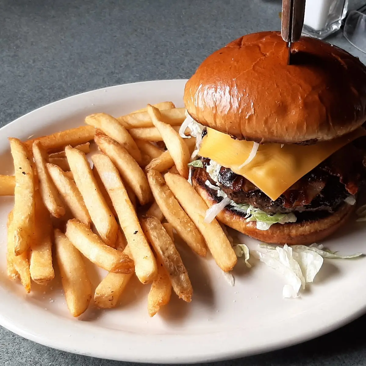 Bacon and Bleu Cheese Burger