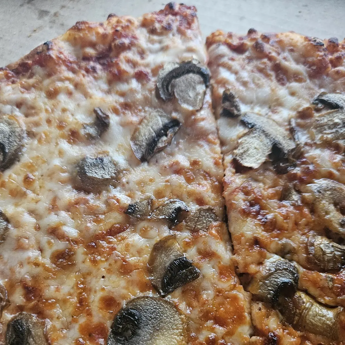 Brooklyn Style Mushroom Pizza