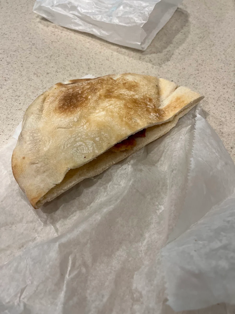 Pita Sausage Egg and Cheese