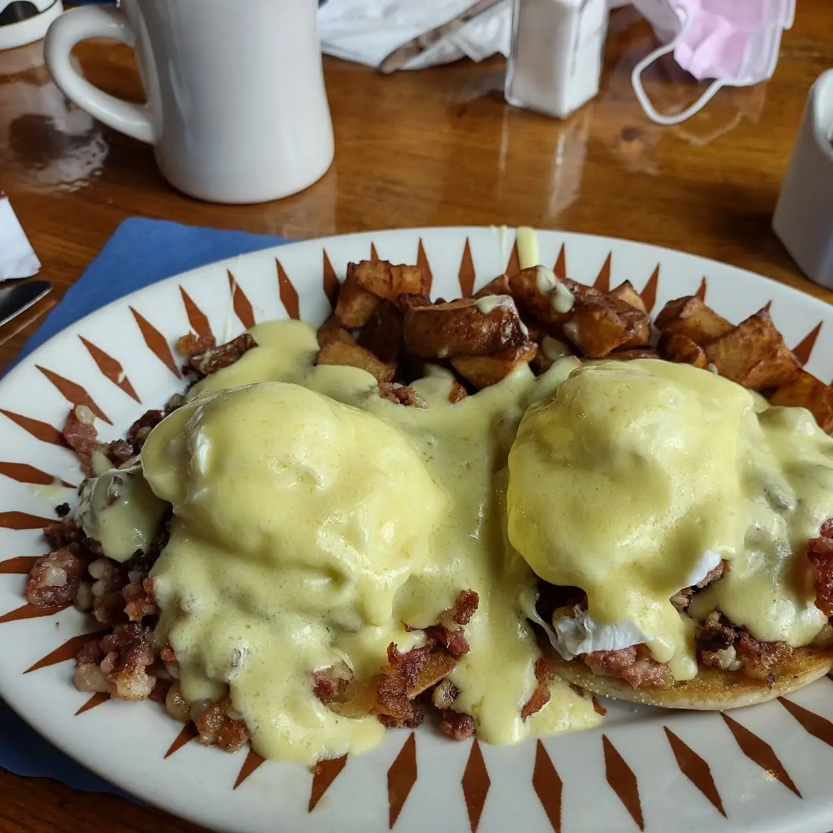 Eggs Benedict with Hash