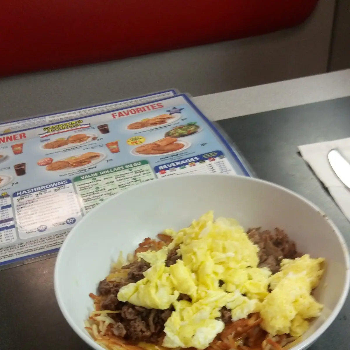 Steak and Egg Hash Brown Bowl