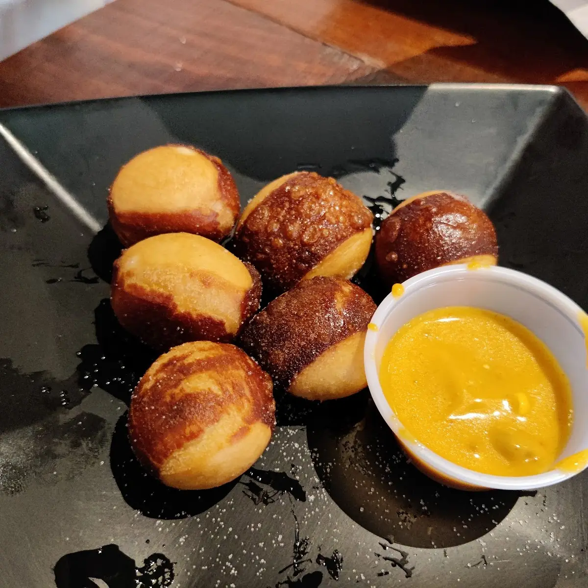 Pretzel Bites with Nacho Cheese
