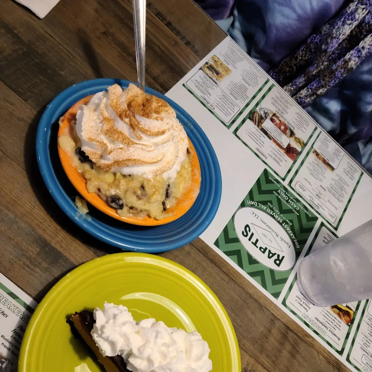 Peanut Butter Pie and Rice Pudding