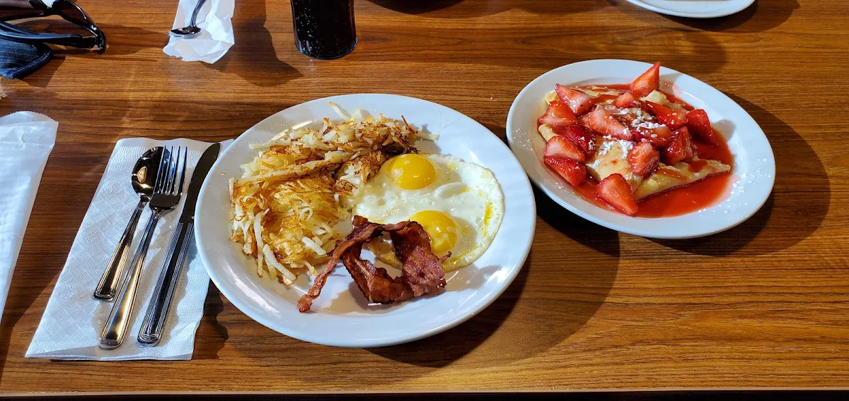 Strawberry Crepe Breakfast