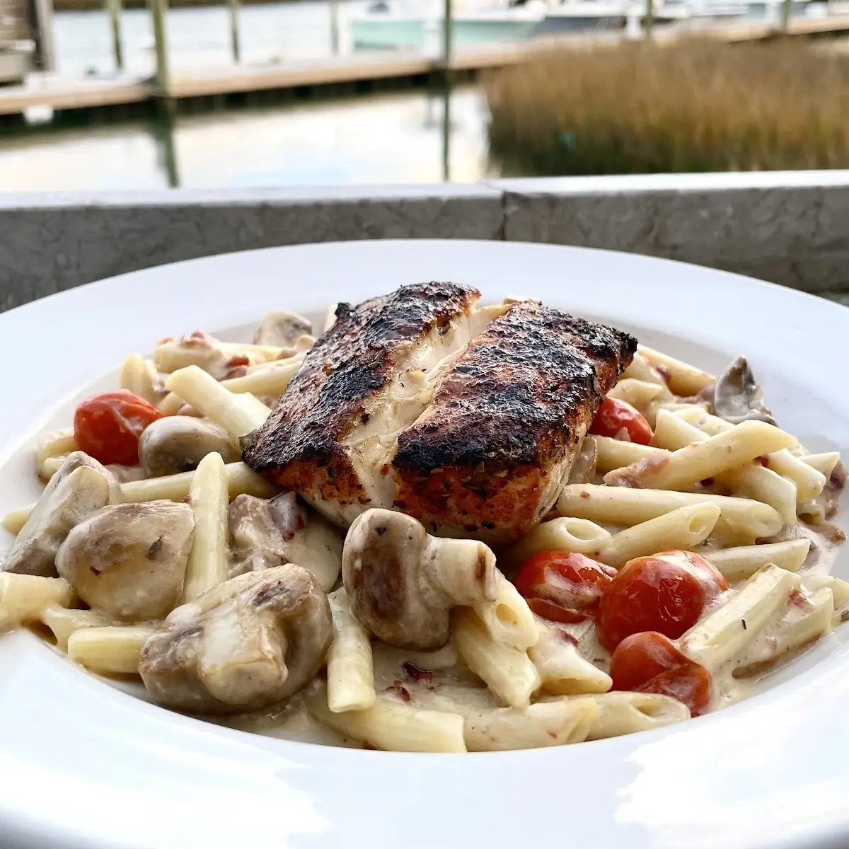 Blackened Mahi Pasta