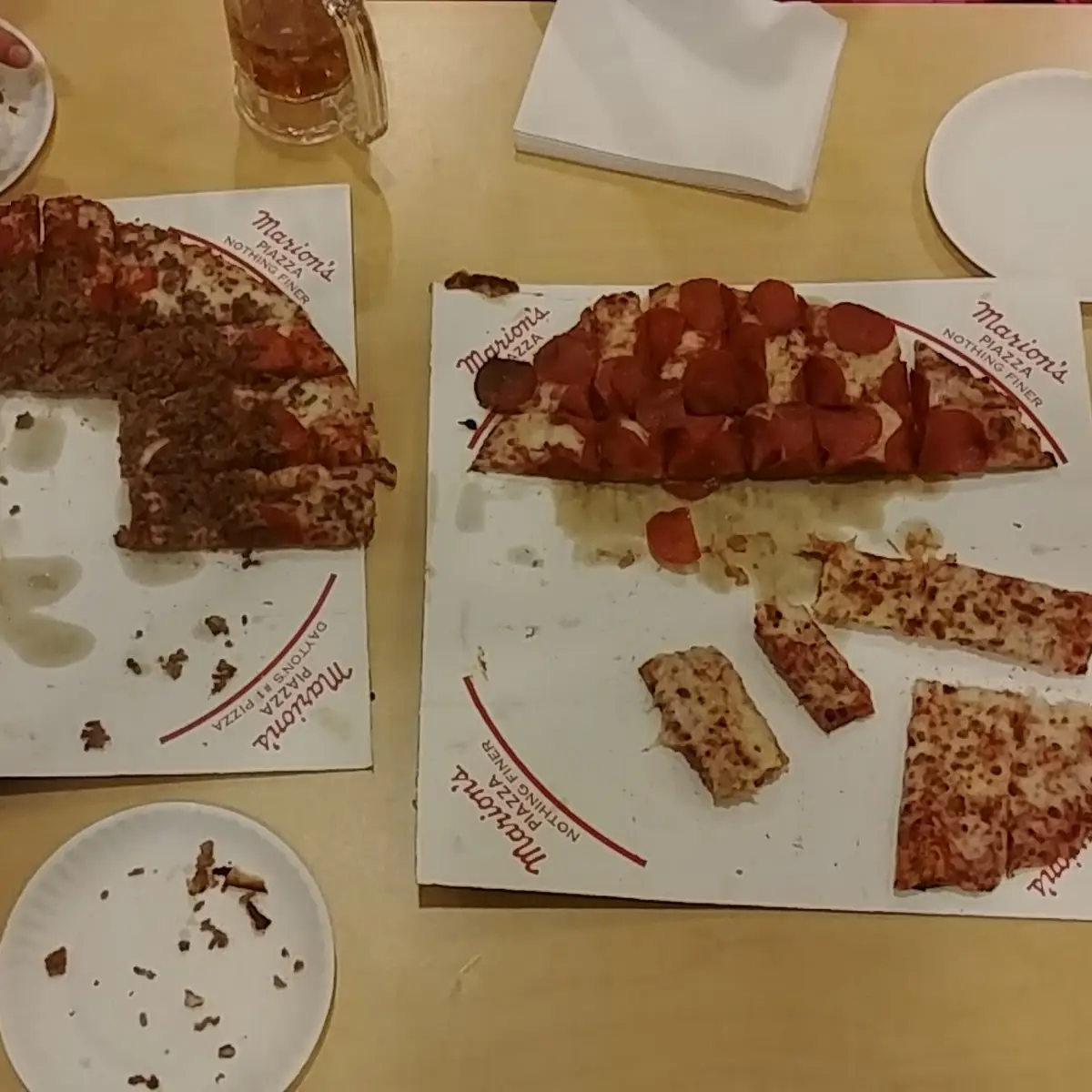 Half Sausage and Pepperoni Pizza