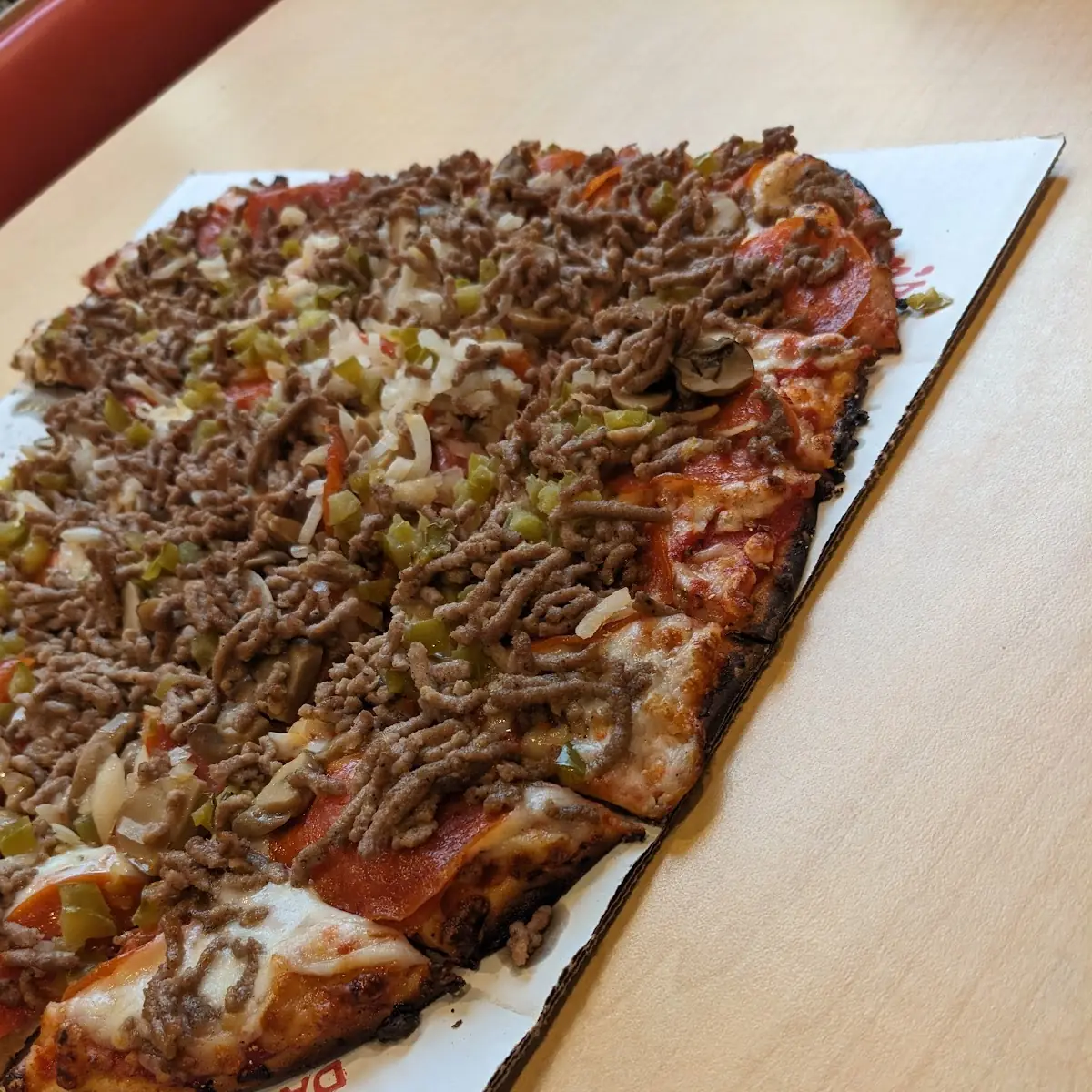Thin Crust Pizza with Toppings