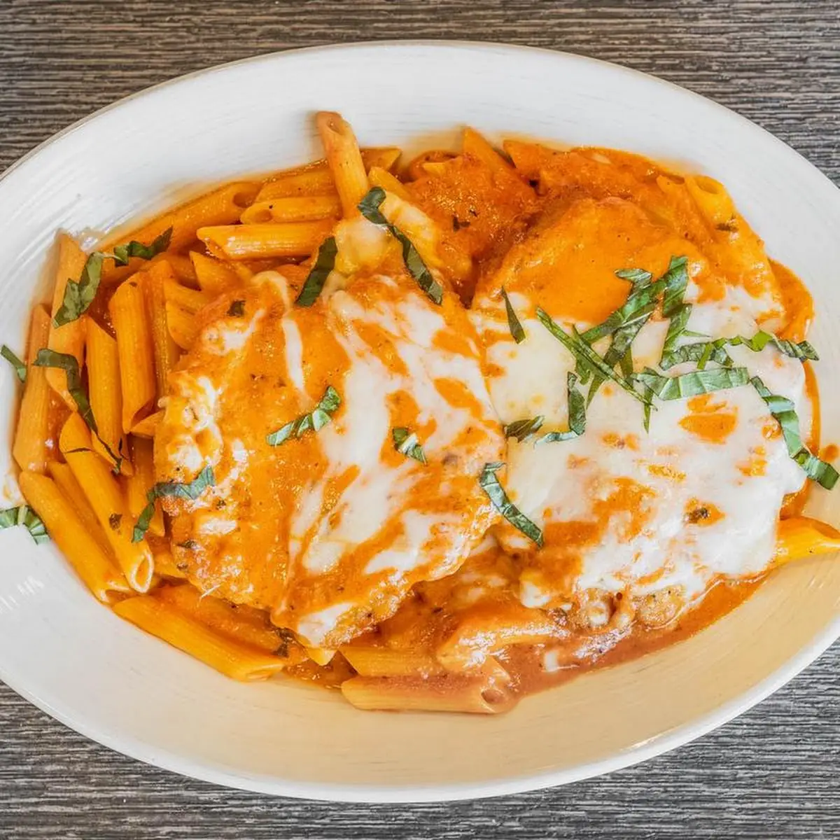 Chicken Parmigiana a La Vodka