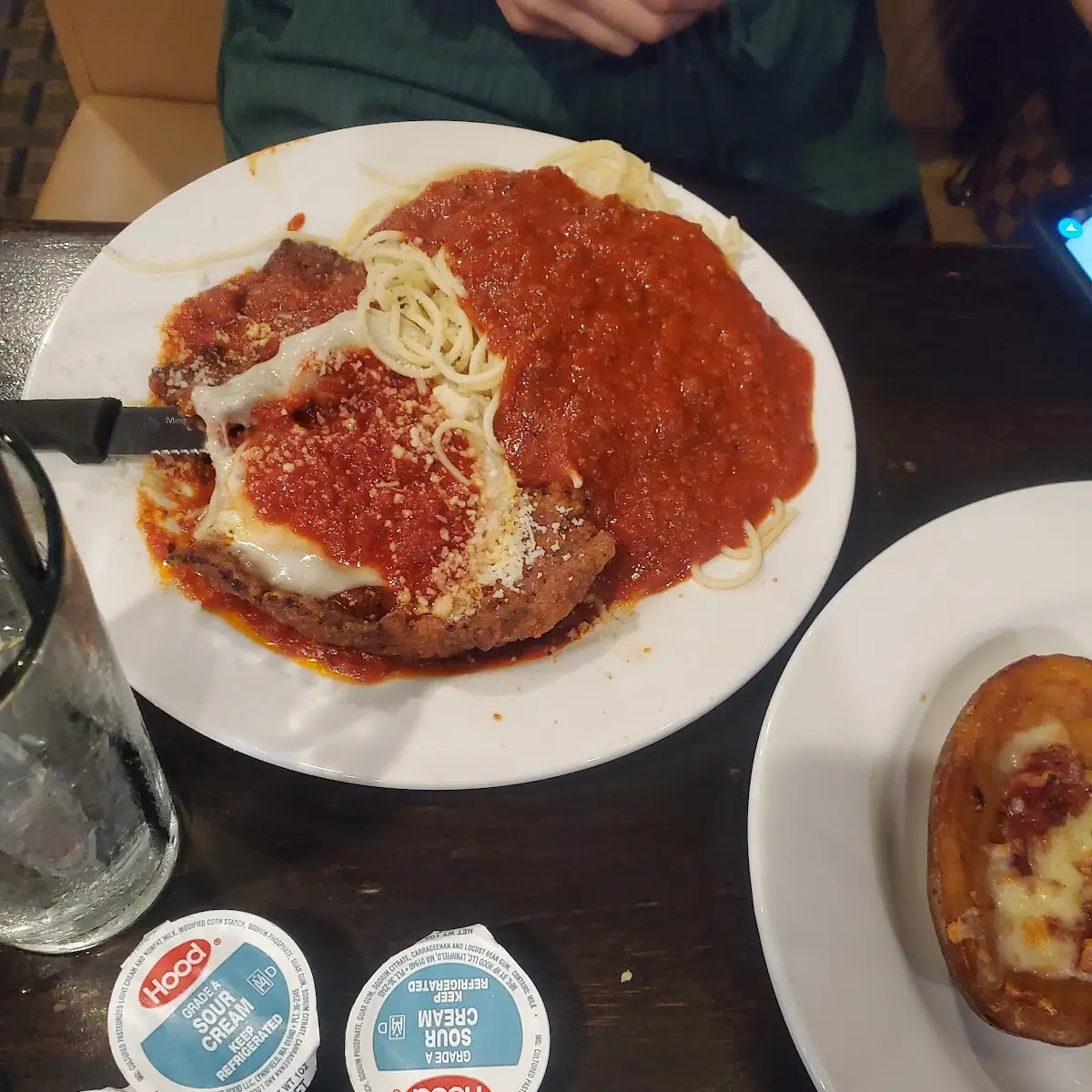 Chicken Parmigiana with Spaghetti