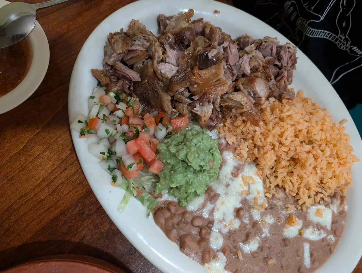 Carnitas or Asada Burrito Plate
