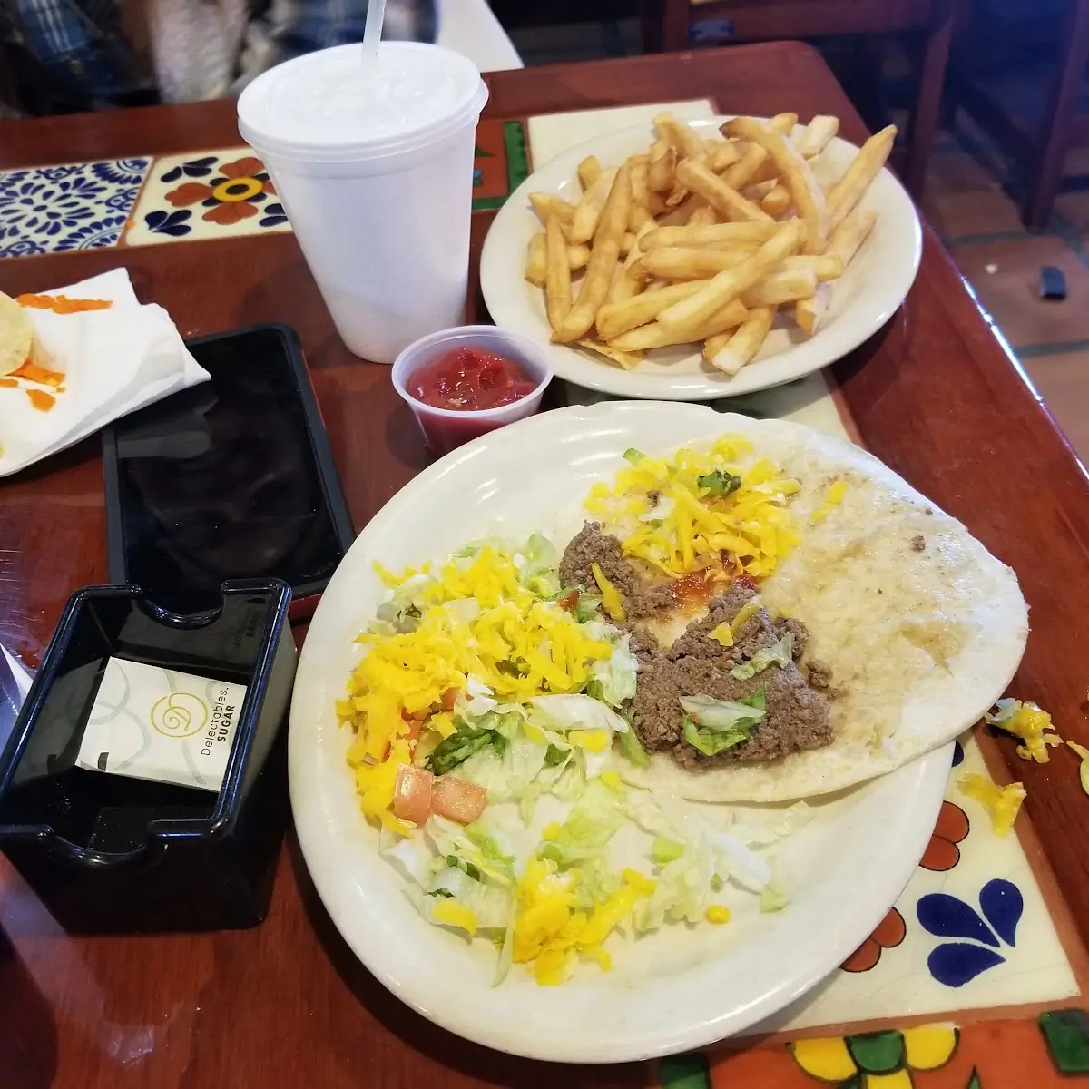 Soft Taco and Fries Child Plate