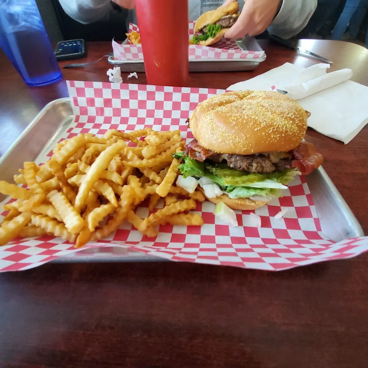 Bacon Cheeseburger with Fries