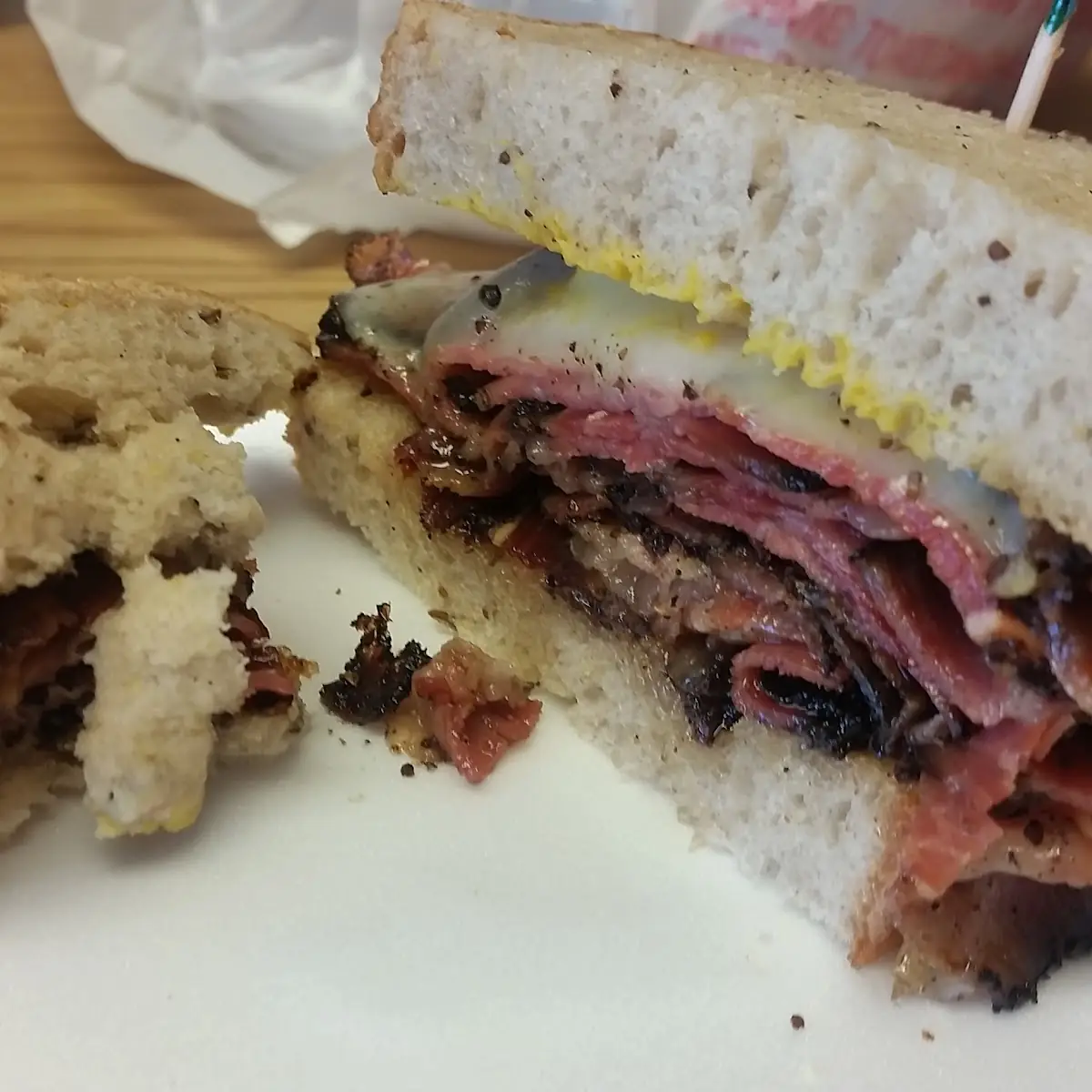 Hot Pastrami Sandwich