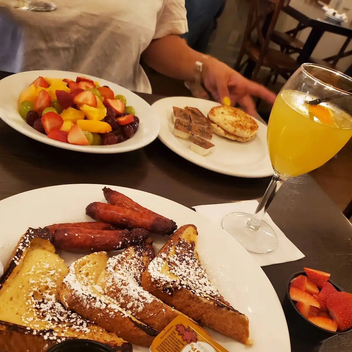 French Toast with Scrambled Eggs