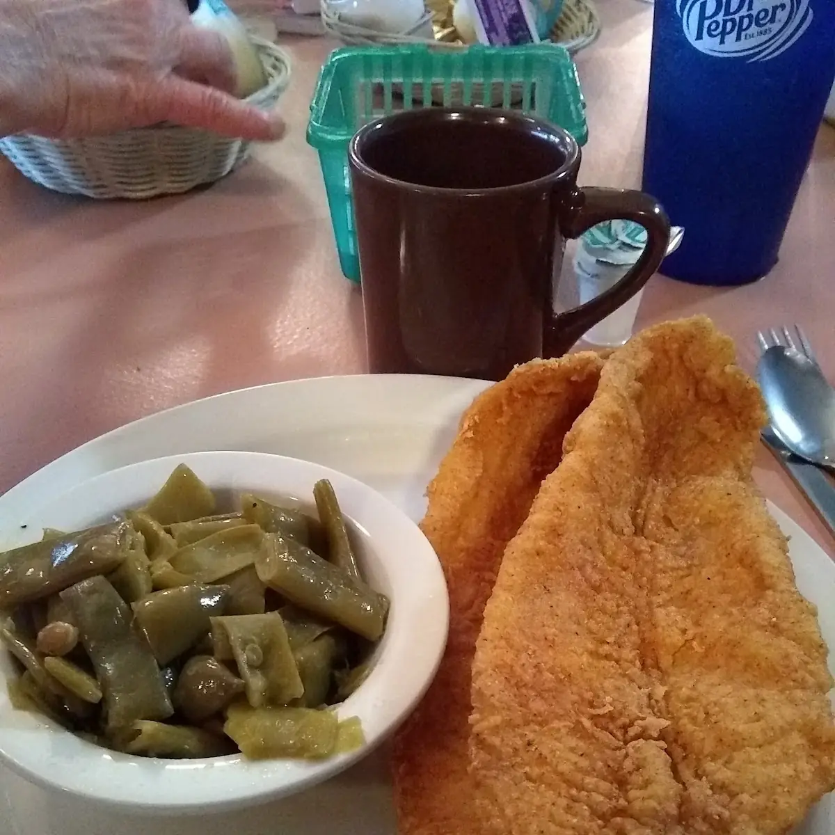 Fish and Chips with Green Beans