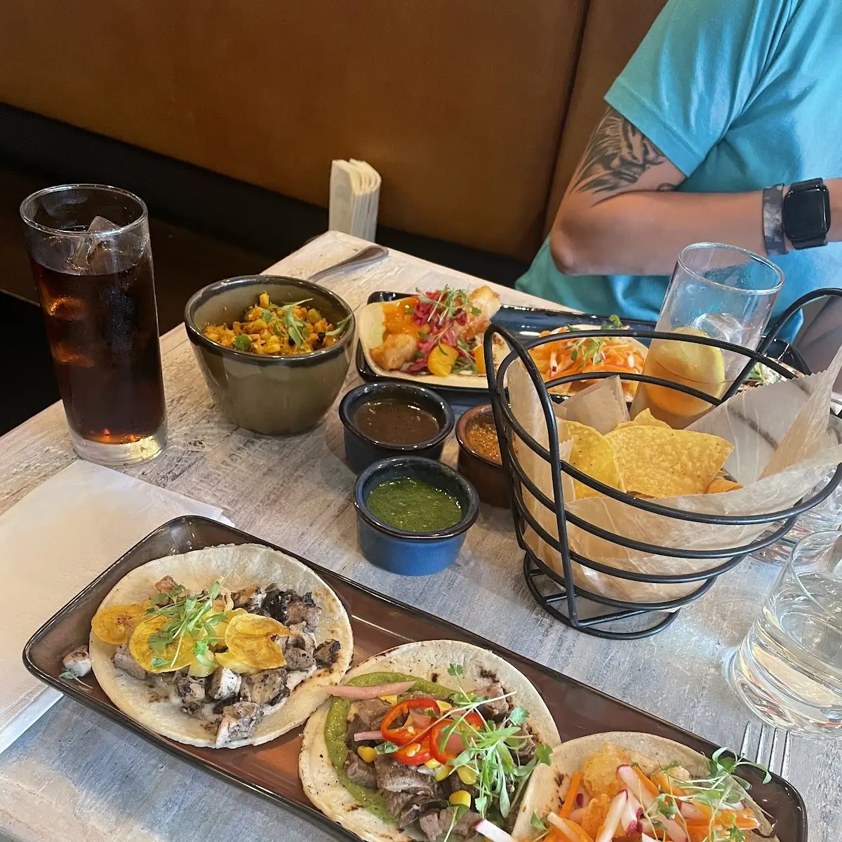 Carne Asada Pollo Shrimp Tacos