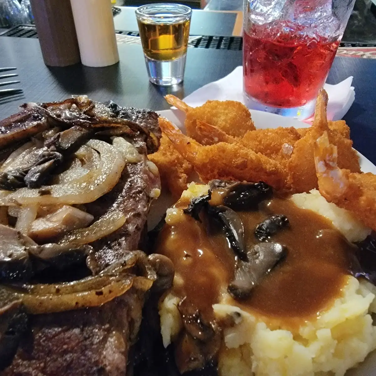Steak and Mashed Potatoes and Gravy