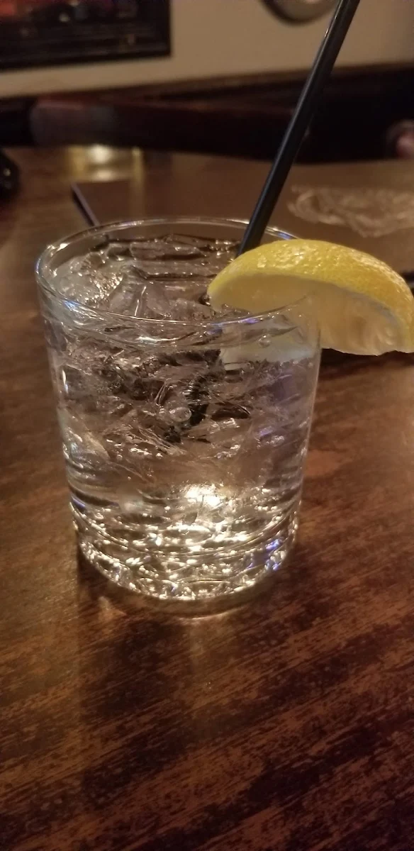 Vodka Tonic Water and Lemon
