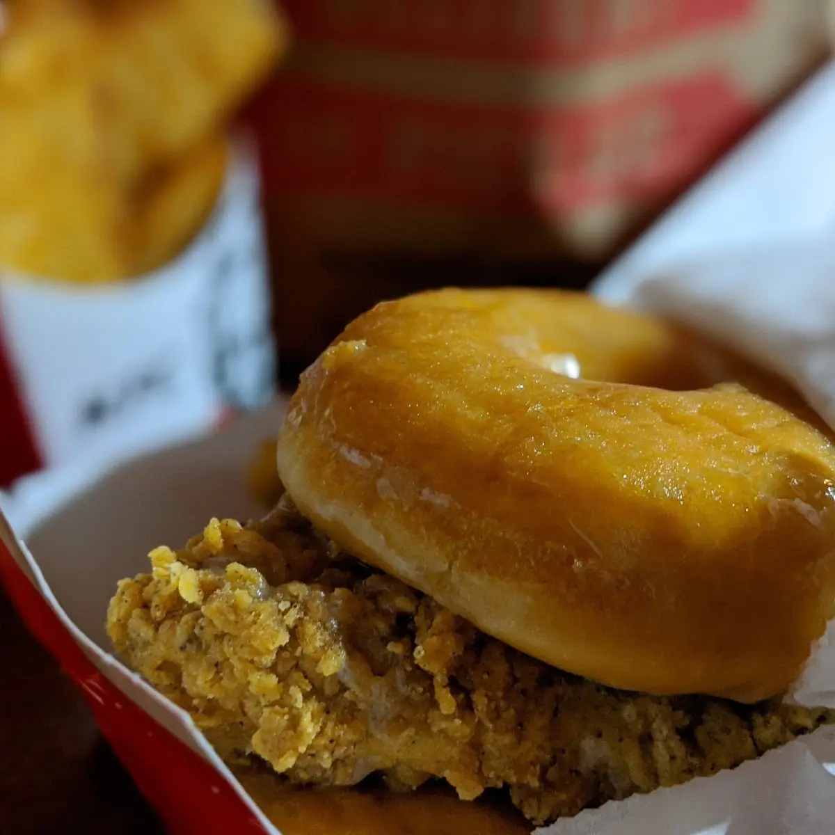 Donut & Chicken Sandwich