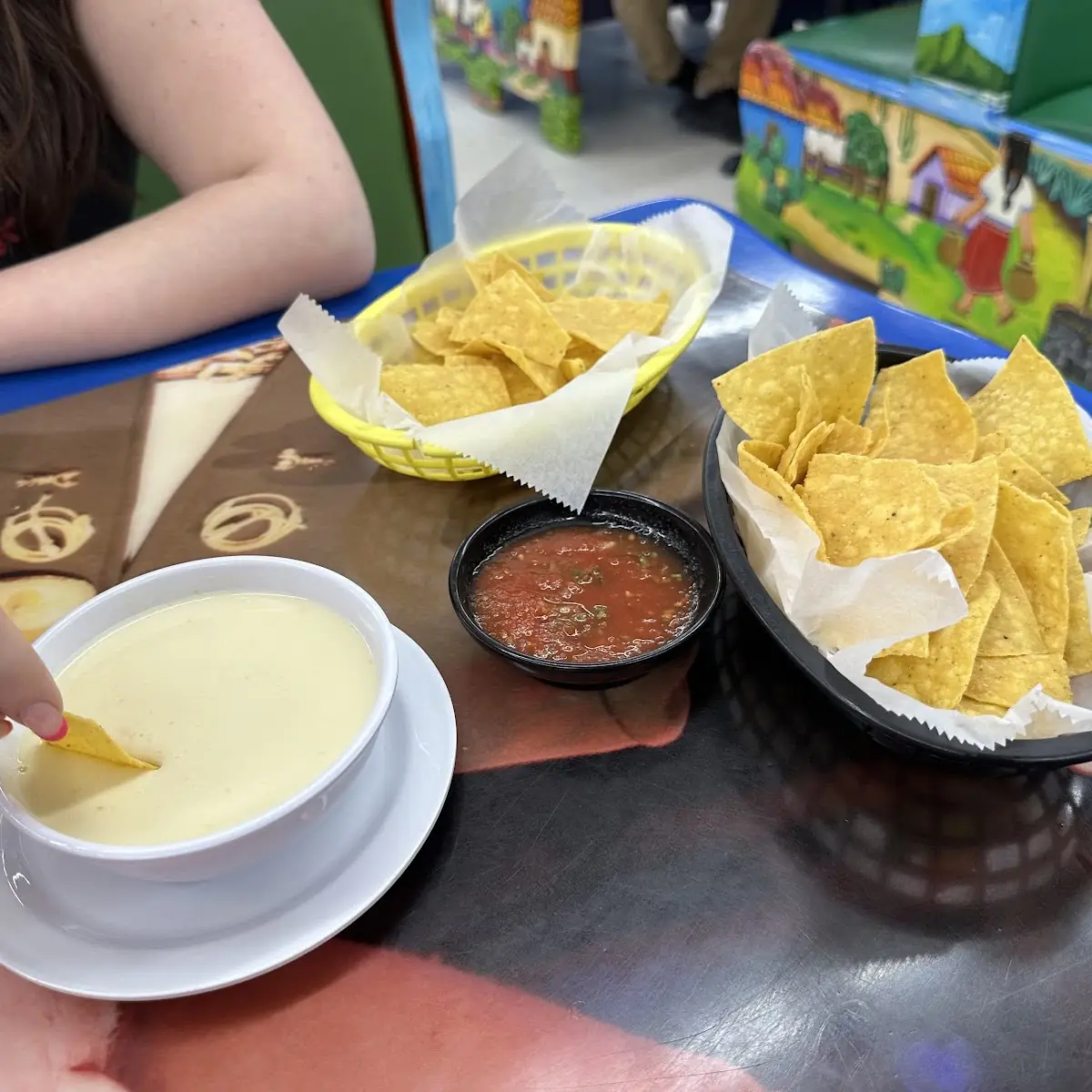 Chips& Salsa Plus Queso