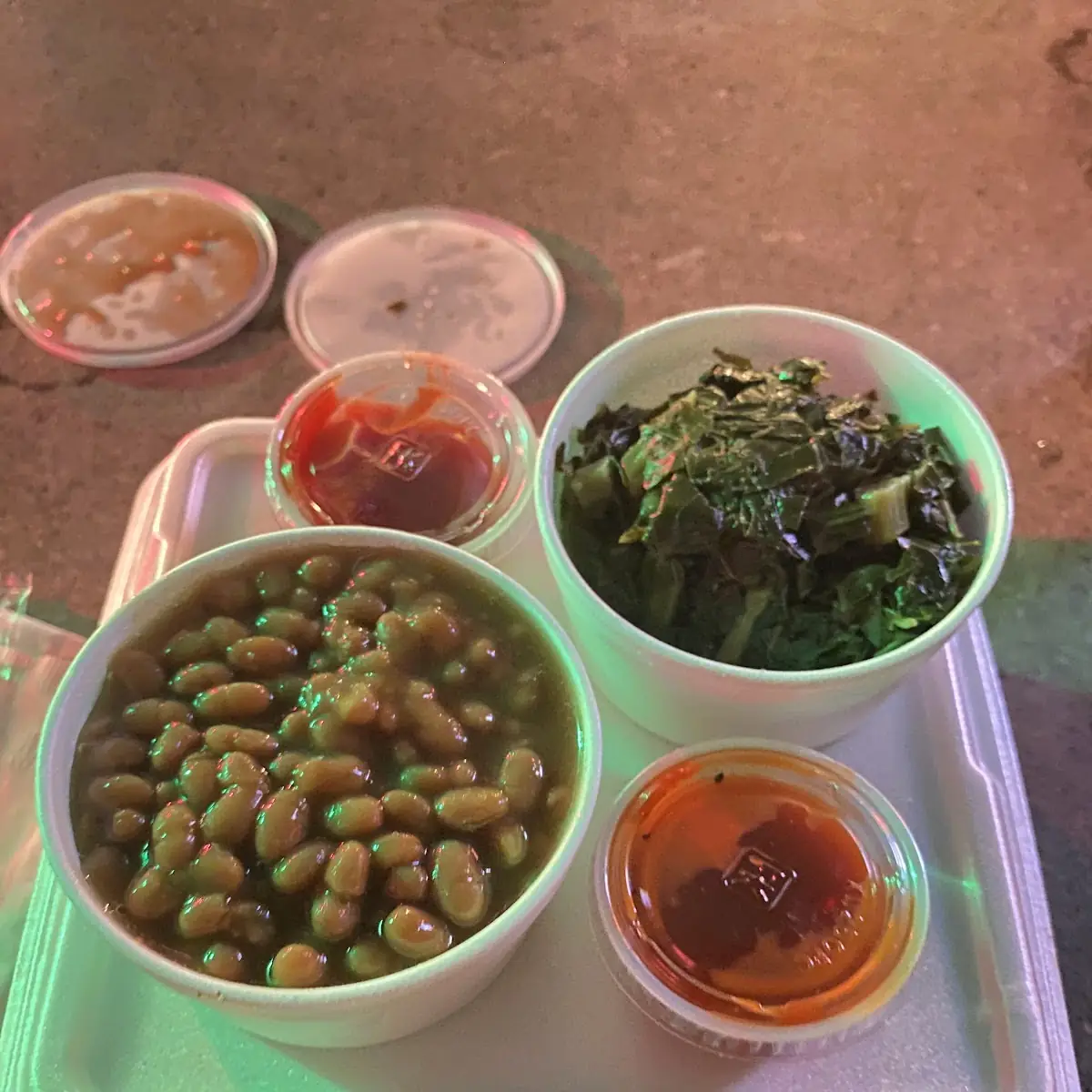 Baked Beans & Collard Greens