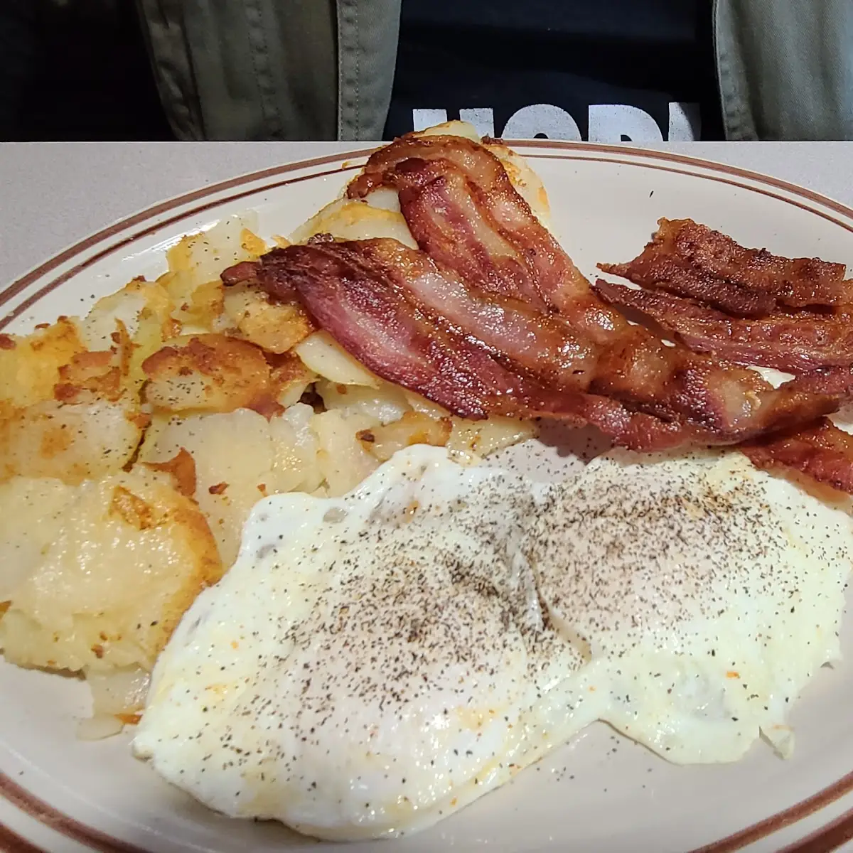 Eggs Home Fries Crispy Bacon
