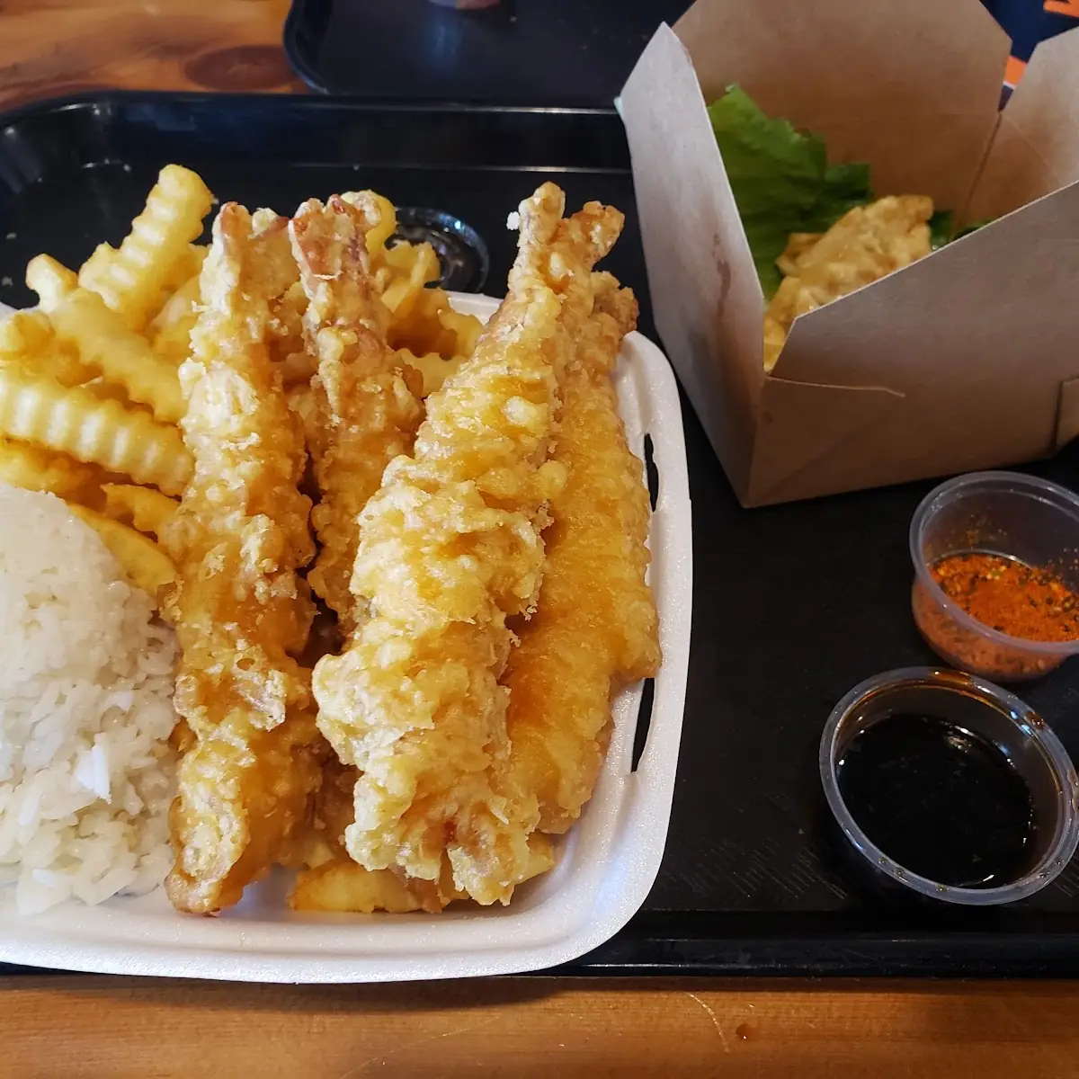 White Rice and Fries