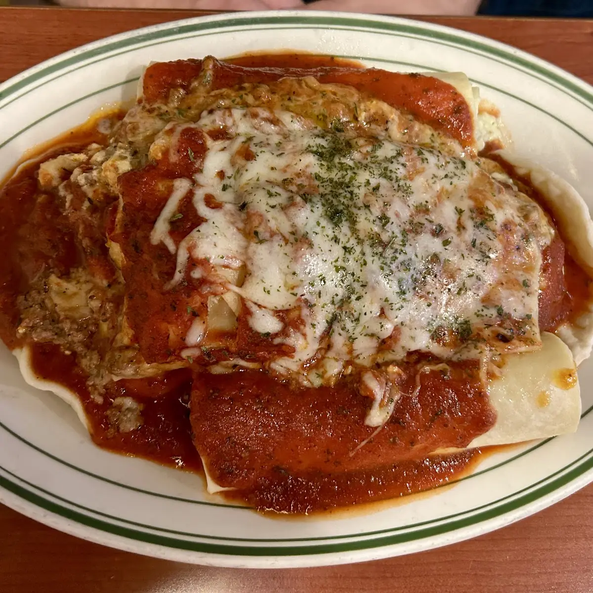 Veal Parmigiana and Lasagna Combo
