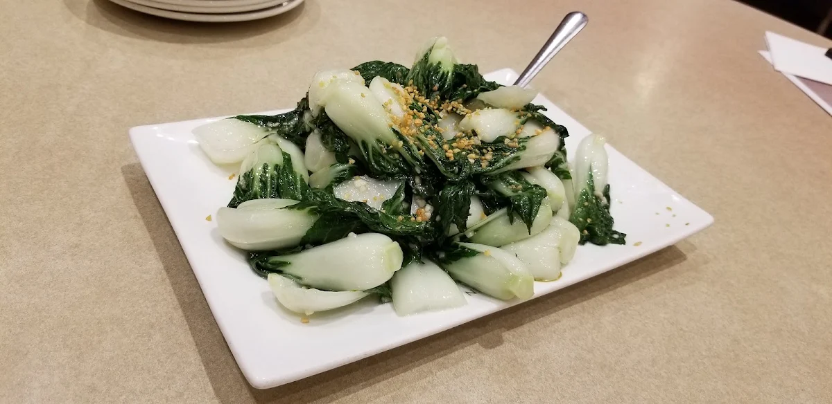 Mixed Chinese Vegetable Chinese Broccoli Baby Pak Choi with Garlic Sauce, Congee Queen - North York(Lawrence/Don Mills)
