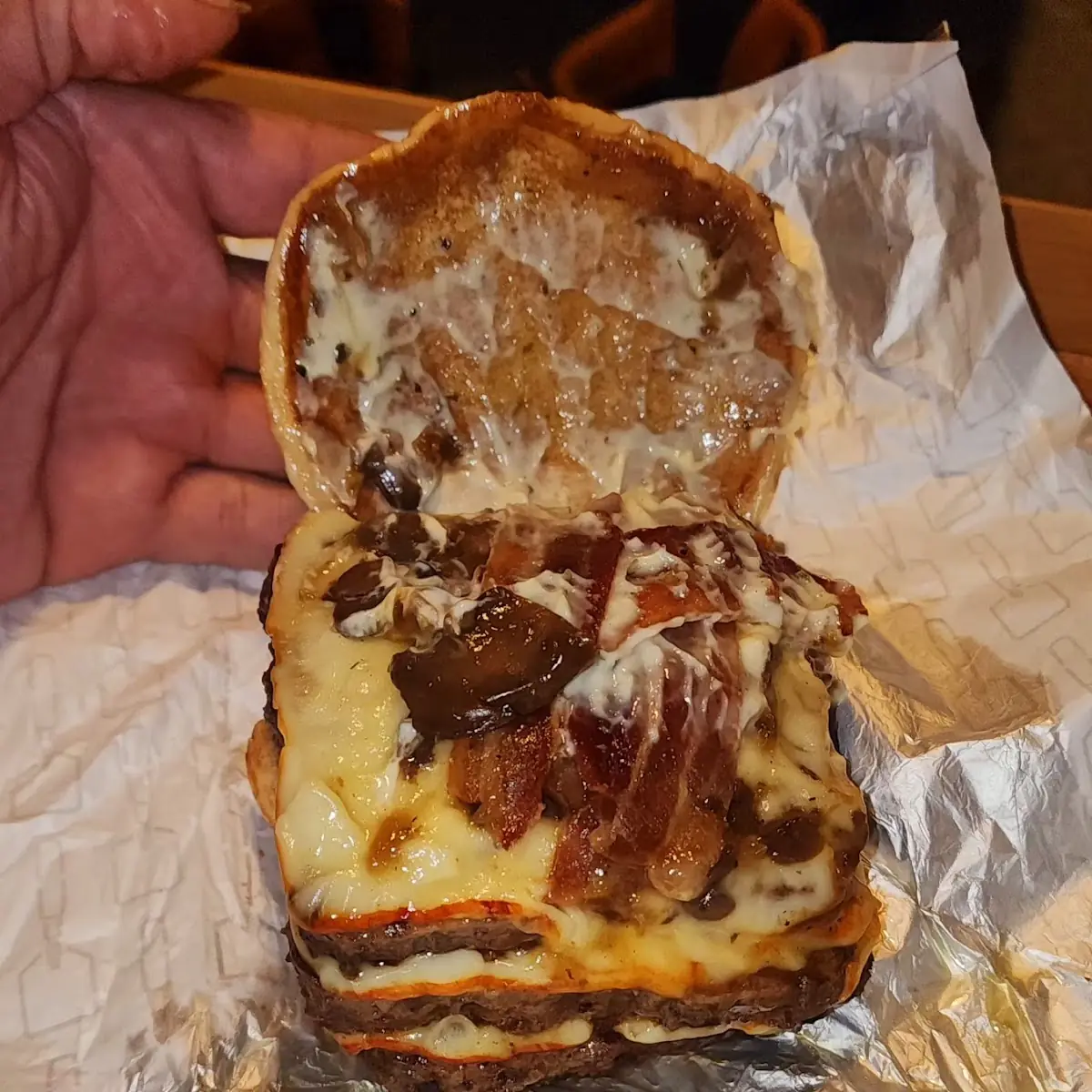 Triple Mushroom Burger