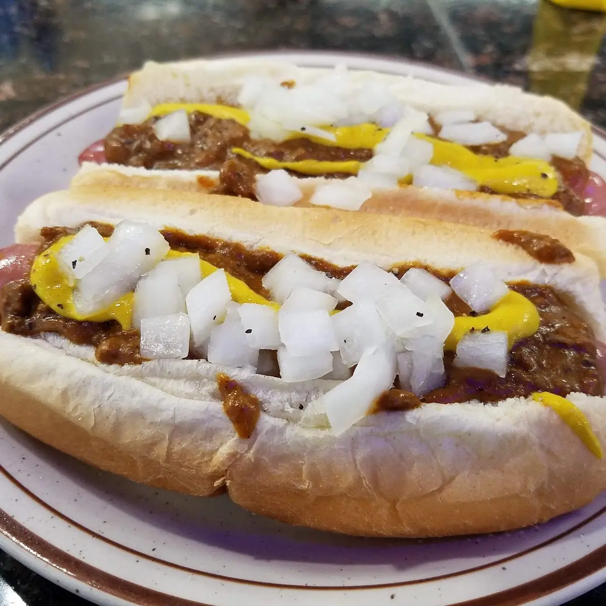 One Beef Coney Dog with Onions