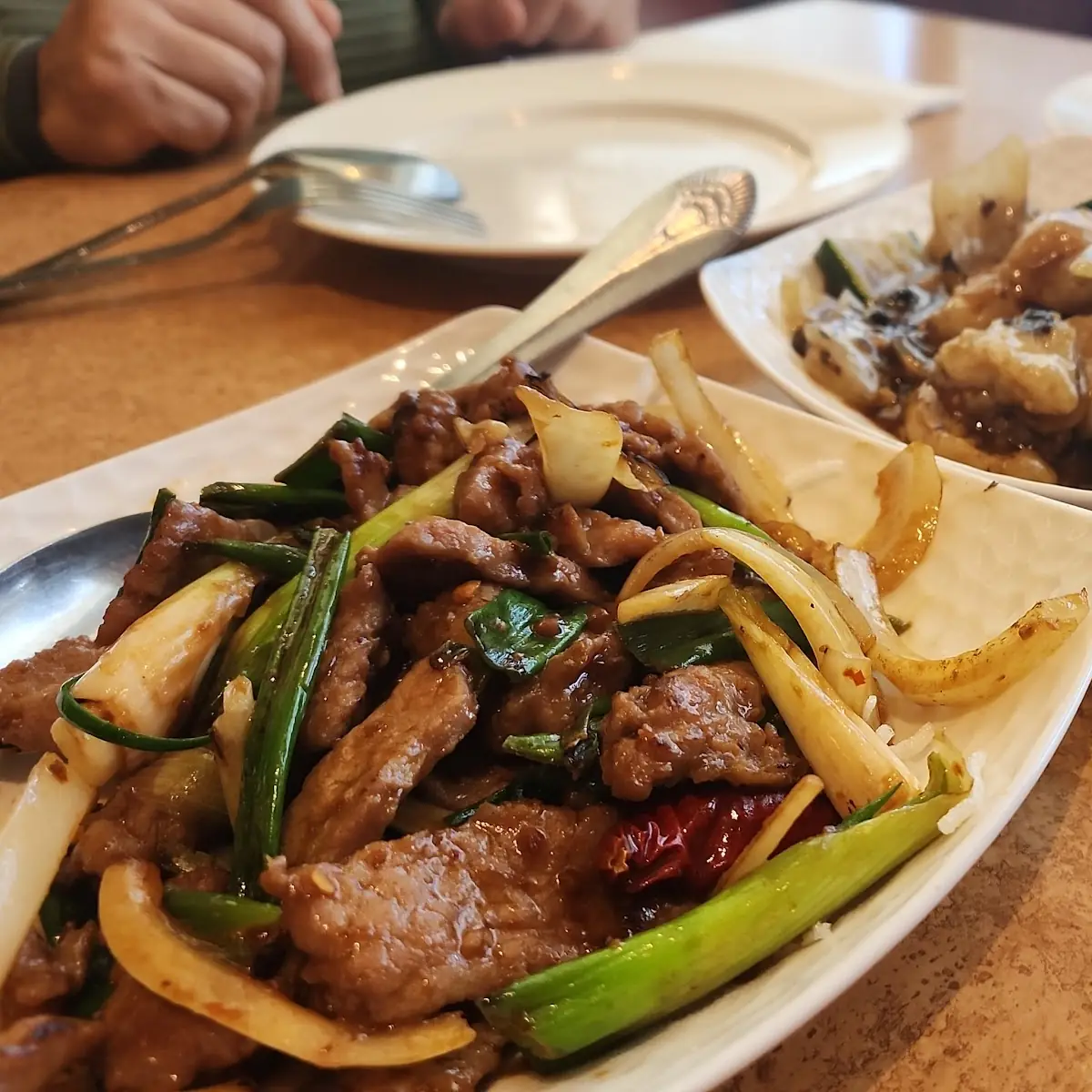 Mongolian Beef and Black Bean Sauce Fish Fillet